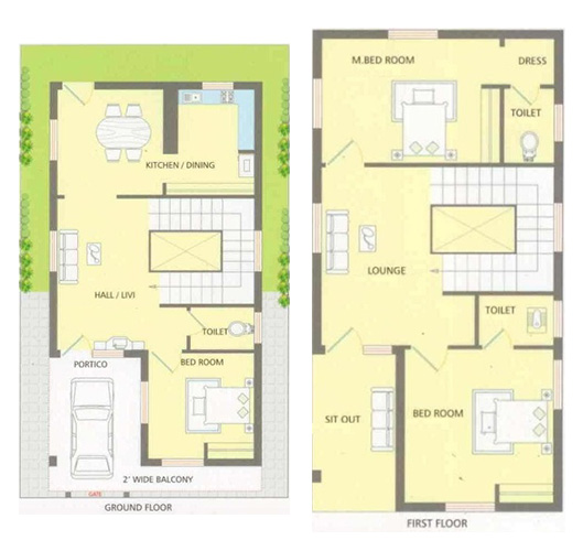 25 x 40 feet house plan