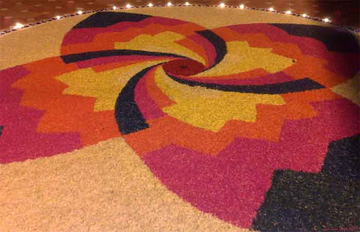 abstract diwali rangoli