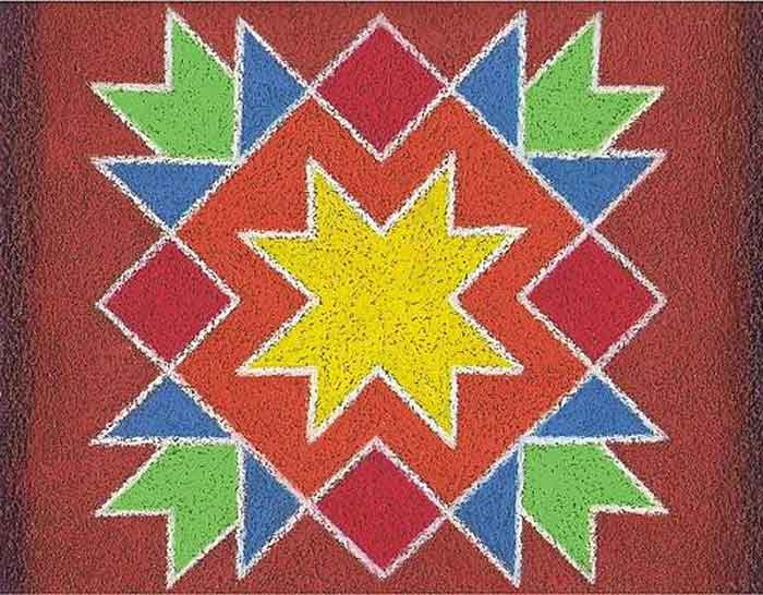 abstract rangoli designs