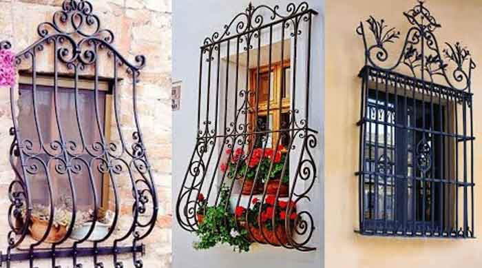 box window grill designs