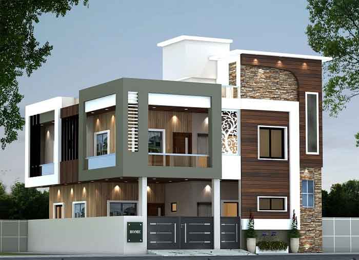 bungalow front elevation design