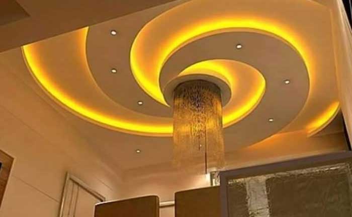 false ceiling design with led lights