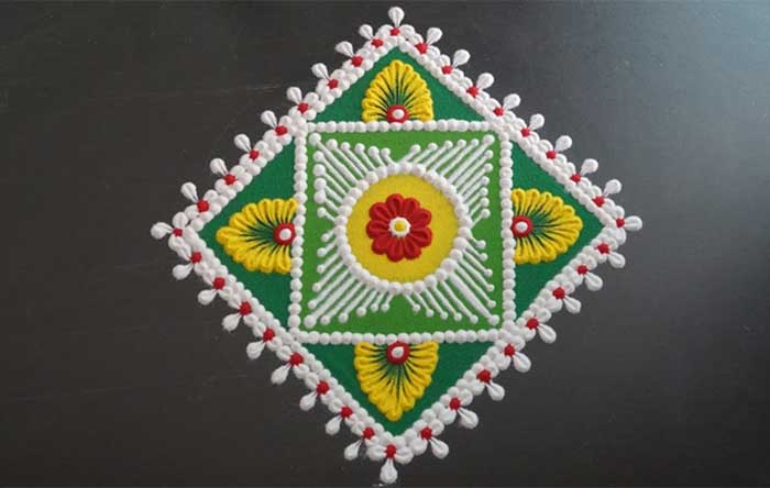 Four Square Rangoli