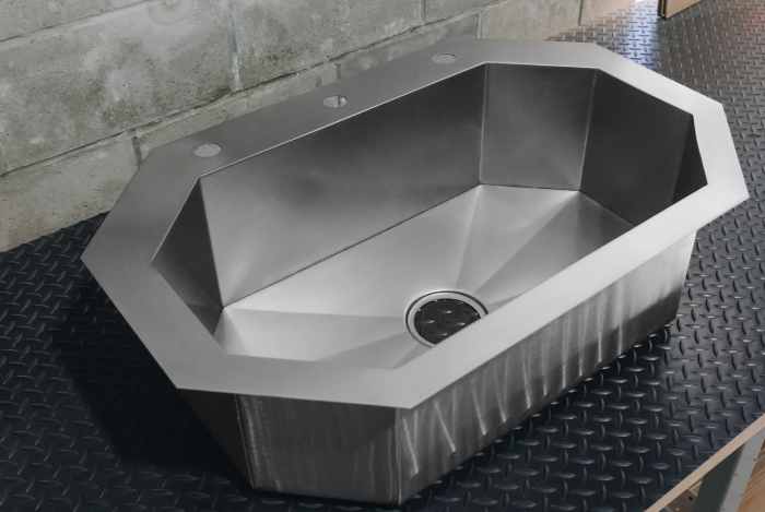 Hexagonal Pure Corner Sink