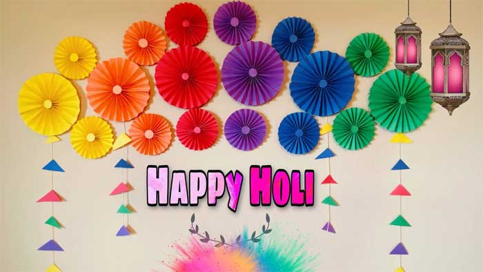 holi office decoration ideas