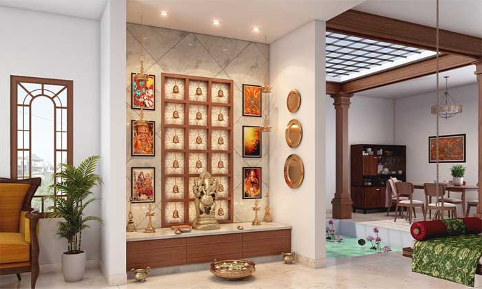 idols position in pooja room vastu