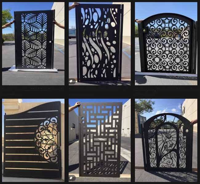 iron single door design