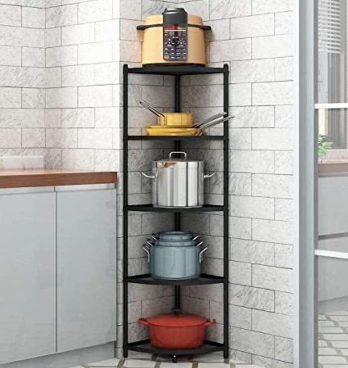 Kitchen Corner Tiered Rack