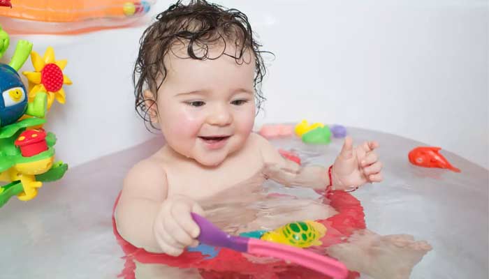 Make the bathroom safe for babies by installing safety features