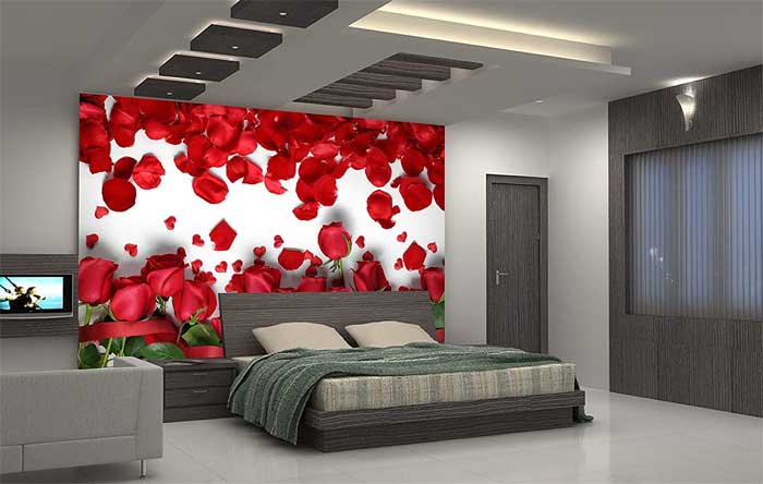 modern romantic bedroom wallpaper designs