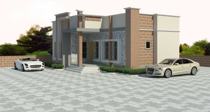 Classic Modern Single floor house design