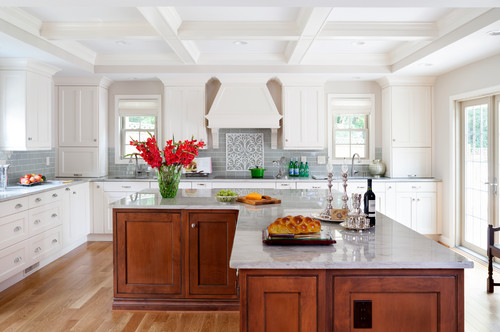 modular kitchen with island design photo