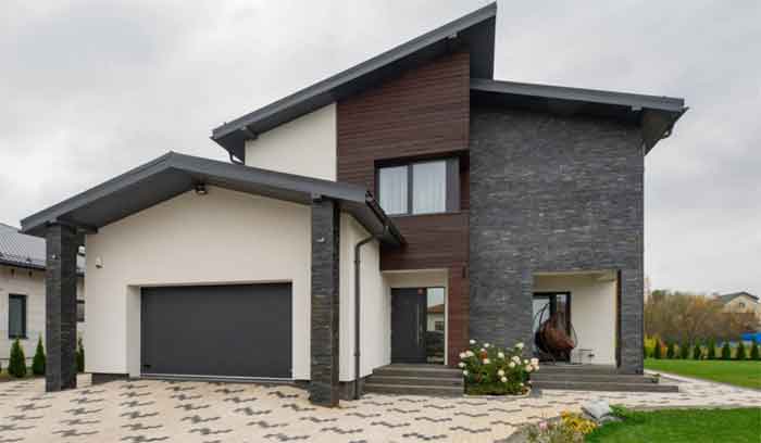 natural stone wall design for front elevation