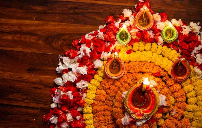 navratri flower decoration ideas