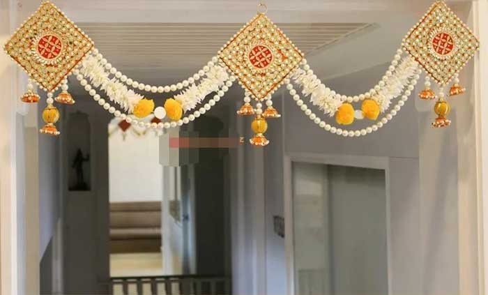 navratri decoration with torans