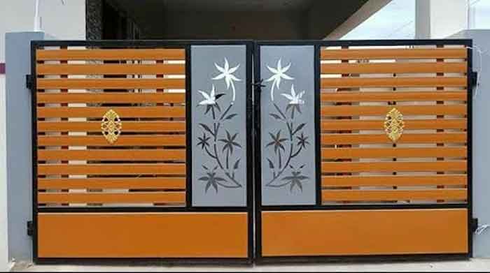 main gate colour combination iron colour orange