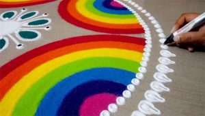 rainbow rangoli