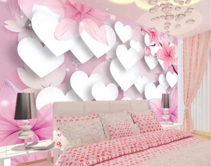 romantic bedroom wallpaper designs