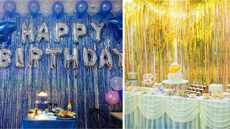 Rozi Decoration Party Foil Curtain