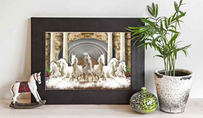 seven running horse painting vastu