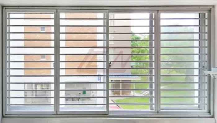 sliding window grill design