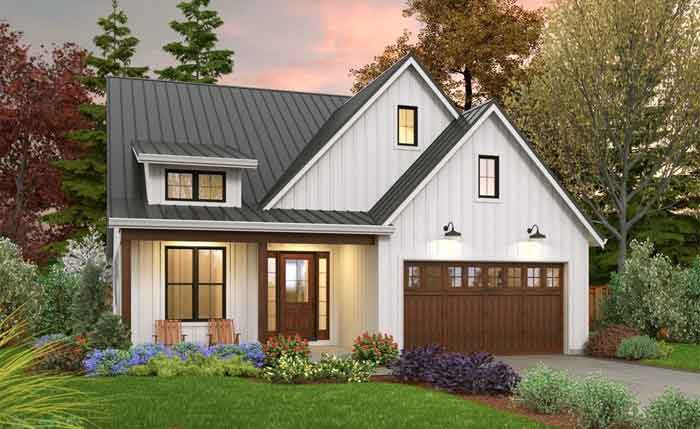 farmhouse design with wood panels