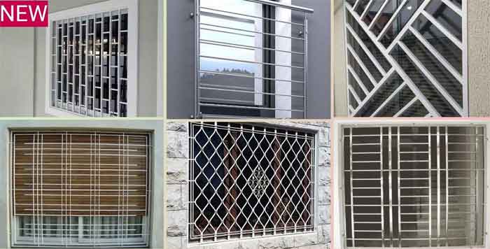 ss steel window grill design