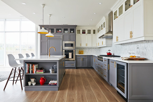 Two Tones Kitchen Almirah Designs