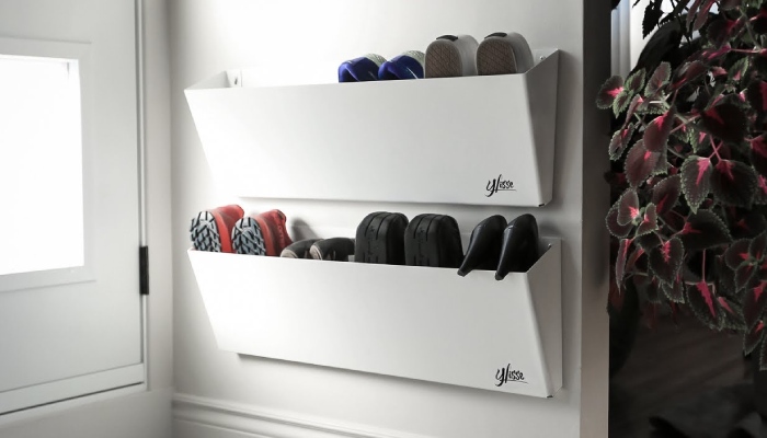 Wall-Mounted Shoe Racks