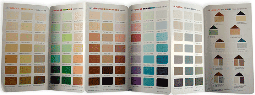 enamel paint shade card