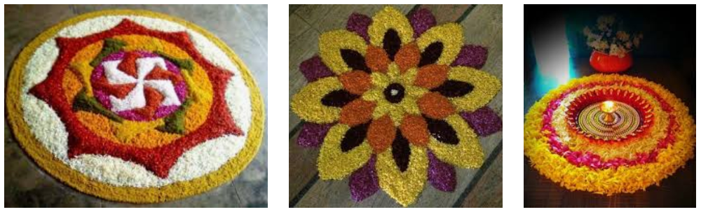 Flowers Rangoli Designs